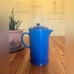 Le Creuset Stoneware Blue French Press